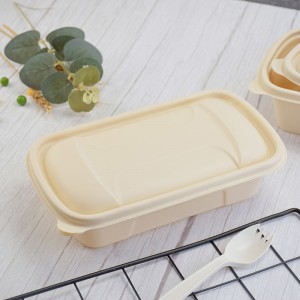 Cutie de ambalare a alimentelor biodegradabile din amidon de porumb cutie de prânz degradabilă cutii de alimente în vrac