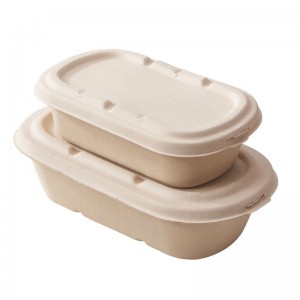 Bioegradable Food Packaging Cornamidon Packing Lunch Box Compotable Microwaveable Classhell Take Out Food Containers