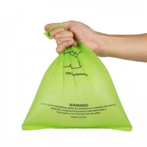 Saci biodegradabili de gunoi pentru animale de companie saci de rahat pentru câini compotabile de porumb Saci biodegradabili