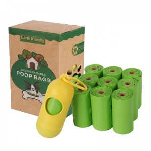Saci de Poop pentru animale de companie Compensable Disposabile Eco Friendly Dog Poop Bags Cornamidon Biodegradabile Baguri