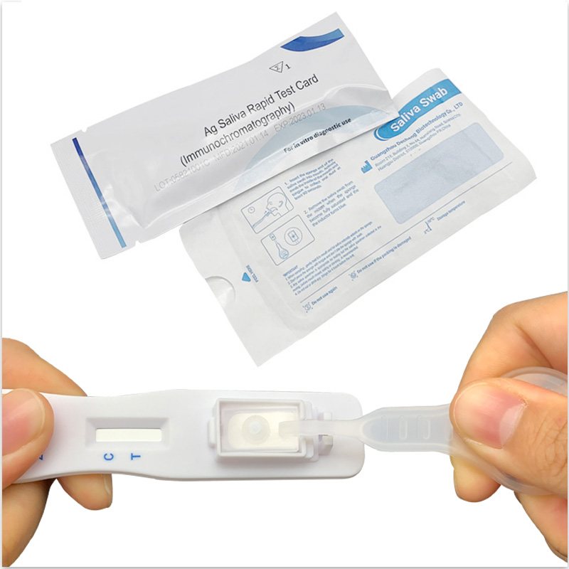 Test rapid V-CHEK ™ 2019-nCoV Ag Saliva (imunocromatografie)